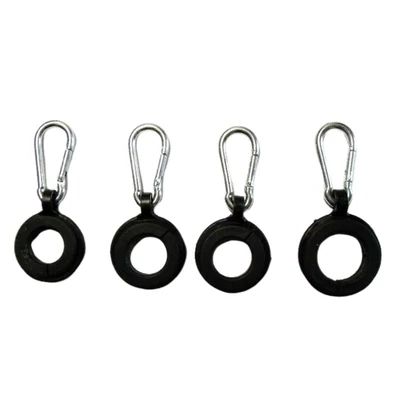 SET OF 4 RINGS WITH CARABINER CLIPS