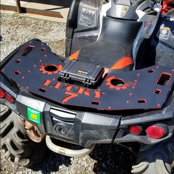 Lucky 7 Can-Am Outlander &amp; Max Gen 2 Rear Rack w/ Storage Case - 570 650 800 1000