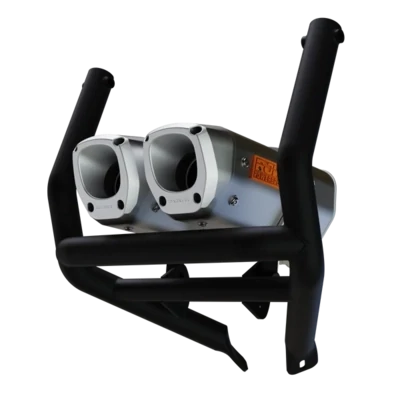 RJWC Outlander 500-700 Dual Exhaust With Bumper