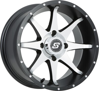 SEDONA STORM WHEEL 14X7 4/156 4+3 (+5MM) BLK/MACHINED