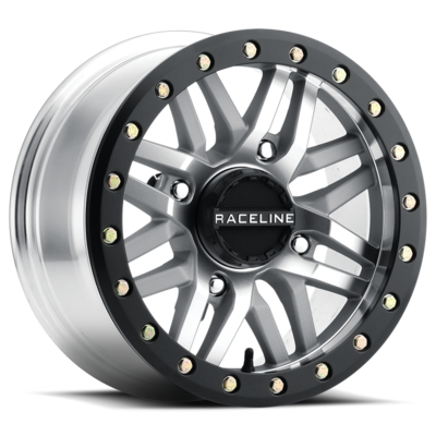 RACELINE RYNO BDLK WHEEL 14X7 4/156 5+2 (+10MM) BLK/AS CAST