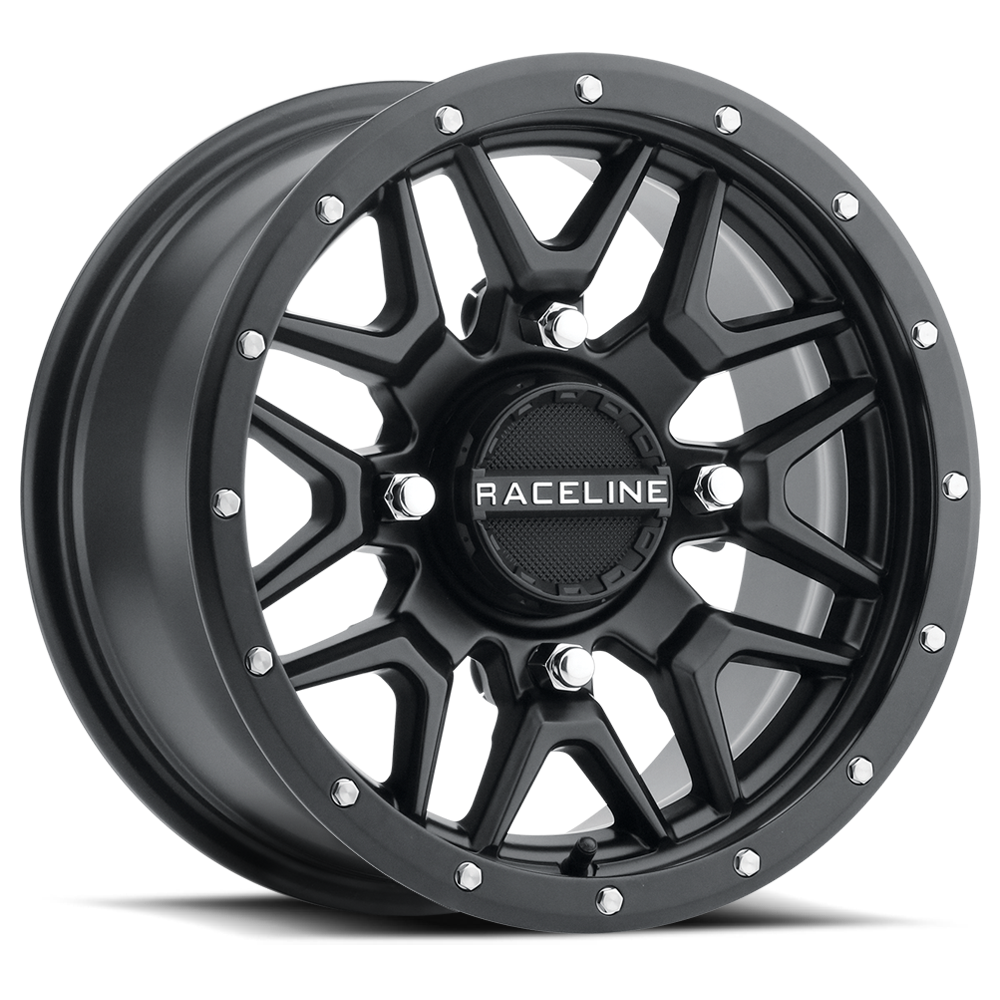 RACELINE KRANK WHEEL 14X7 4/156 5+2 (+10MM) BLACK