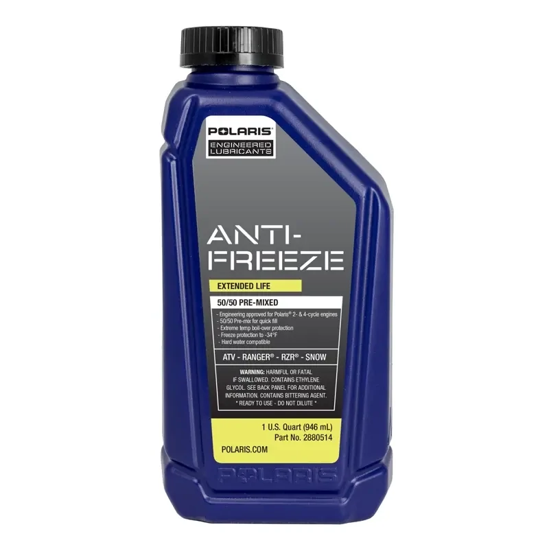 50/50 Premix Extended Life Antifreeze, Snowmobiles and ORV Aluminum Cooling Systems