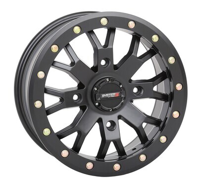 SYSTEM 3 SB4 BL WHEEL 14X7 6+1 (+45MM) 4/137 MATTE BLACK