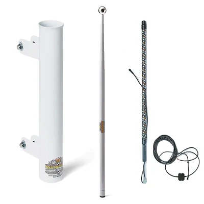 22&#39; Collapsible Flagpole w/ Mount and Camp Locator Kit