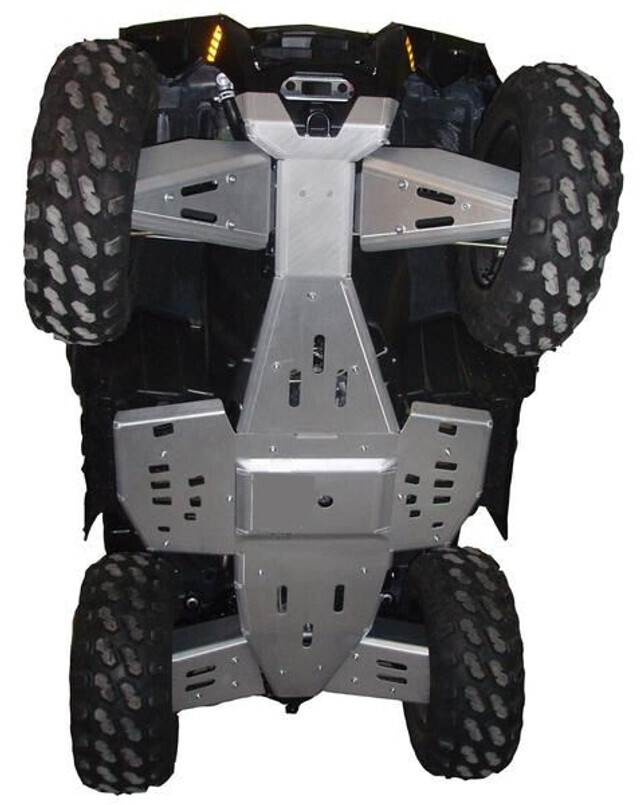 RICOCHET OFF-ROAD POLARIS SPORTSMAN 1000 8-PIECE ALUMINUM OR WITH UHMW LAYER SKID PLATE