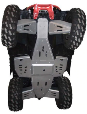 RICOCHET OFF-ROAD POLARIS SCRAMBLER 1000 8-PIECE COMPLETE ALUMINUM SKID PLATE
