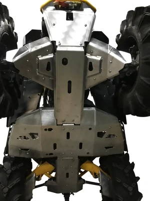 RICOCHET OFF-ROAD CAN-AM RENEGADE 1000 X-MR 8-PIECE COMPLETE ALUMINUM SKID PLATE SET