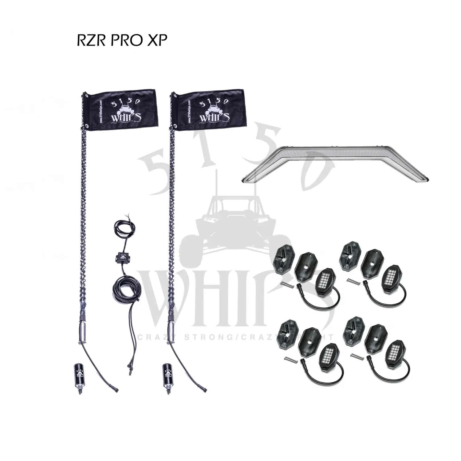 5150 WHIPS RZR Pro XP / Pro R / Turbo R Lighting Kit