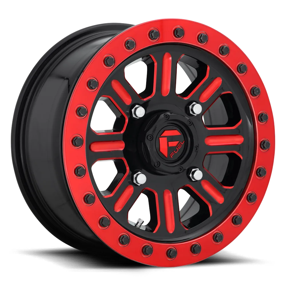 D911 HARDLINE BEADLOCK GLOSS BLACK RED TINTED CLEAR 	15X7 4X156 38mm