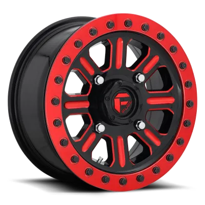 D911 HARDLINE BEADLOCK GLOSS BLACK RED TINTED CLEAR 	15X7 4X137 38mm
