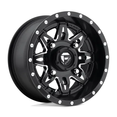 D567 LETHAL MATTE BLACK MILLED 15X7 4X156 13mm