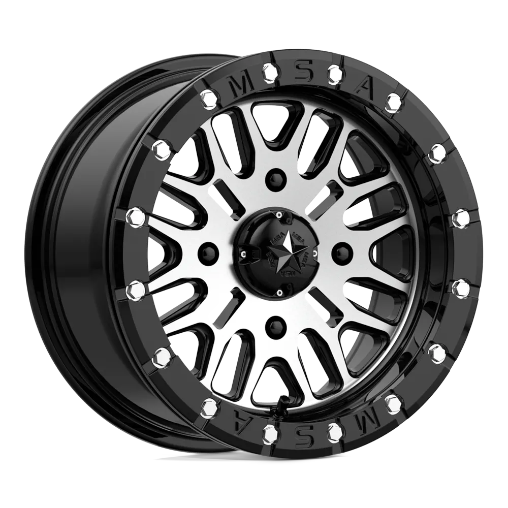 M37 BRUTE BEADLOCK GLOSS BLACK MACHINED BLACK 4x156 14x7 10MM