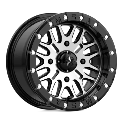 M37 BRUTE BEADLOCK GLOSS BLACK MACHINED BLACK 4x156 18x7 10MM