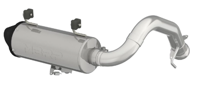 MBRP Single Slip-on Exhaust 2017+ Polaris Sportsman 850SP/1000XP