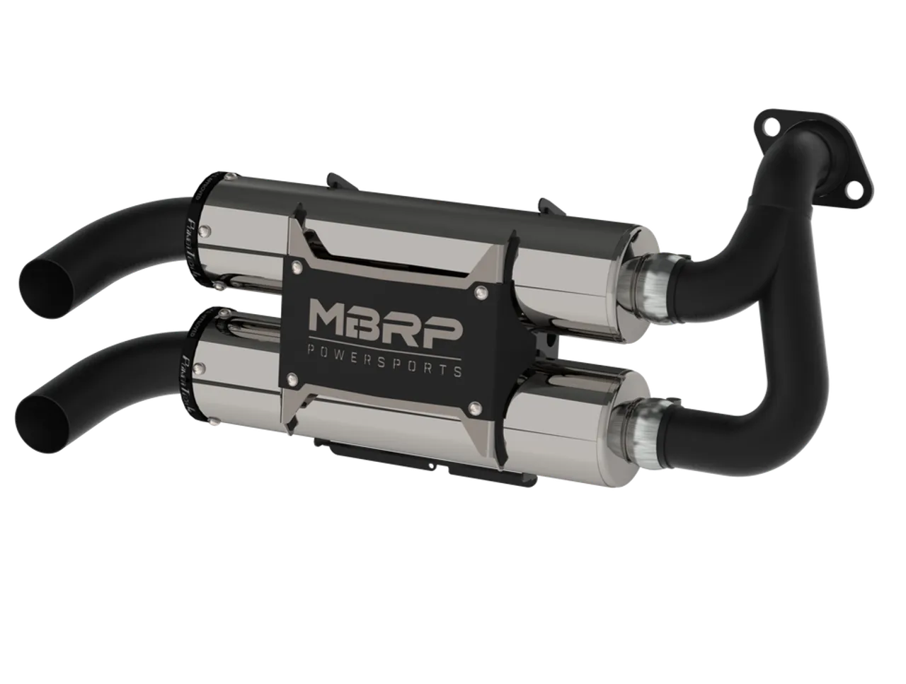 MBRP Stacked Dual Slip-on Performance Series Exhaust Polaris RZR Trail S 1000, General 1000 2016-2024