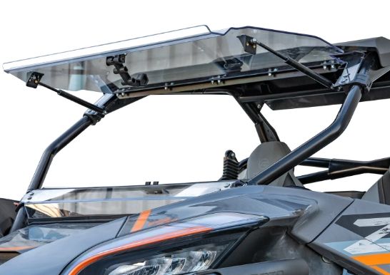 SuperATV CFMOTO ZForce 950 / HO EX / HO SPORT Sport Scratch-Resistant Flip Windshield