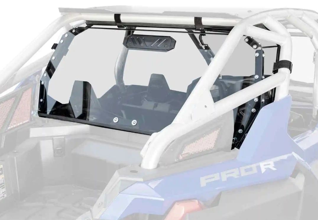 SuperATV Polaris RZR Pro R Rear Vented Windshield