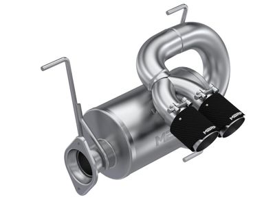 2022+ Polaris RZR Pro R, Slip-On Replacement Muffler w/ Carbon Fiber Tips