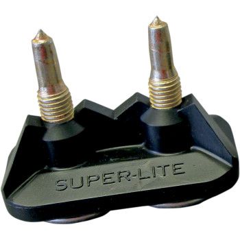 Black Super-Lite Pro Series .750&quot; Double Backer Plates w/1.20&quot; spacing - 2522-P1-BLK - 24 pack
