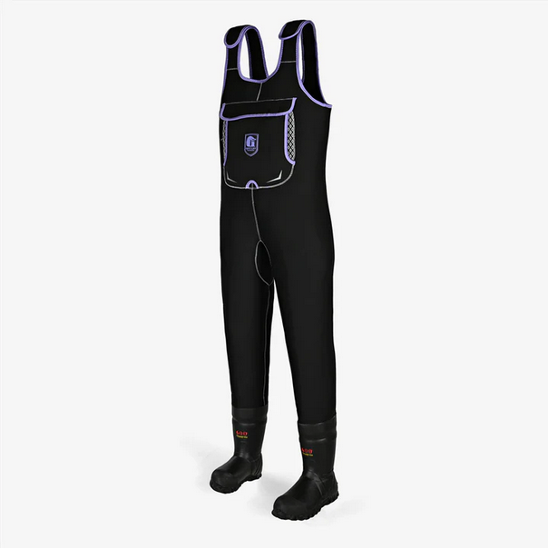 Retro Waders - Black/Purple - Gator Waders