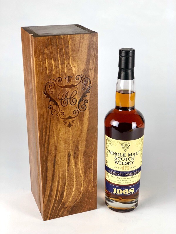 CALIFORNIA CLUB 45 YR GLENLIVET SINGLE MALT SCOTCH WHISKY - 1968