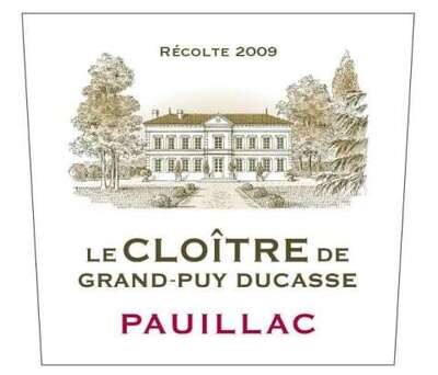 2009 LE CLOITRE DE GRAND-PUY DUCASSE, PAUILLAC