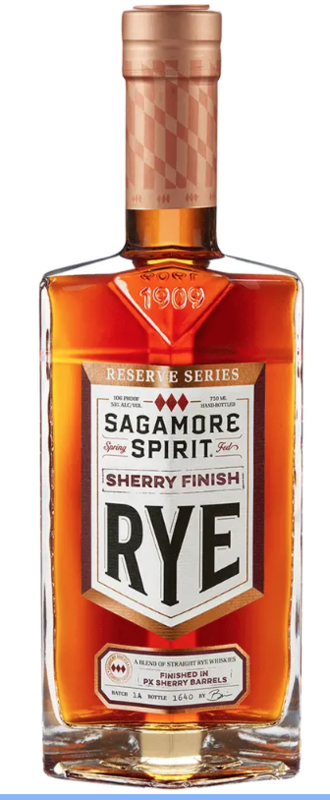 SAGAMORE RESERVE SERIES SHERRY RYE STRAIGHT WHISKEY 6 YEARS