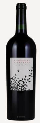 BLACKBIRD VINEYARDS ILLUSTRATION NAPA VALLEY 2015