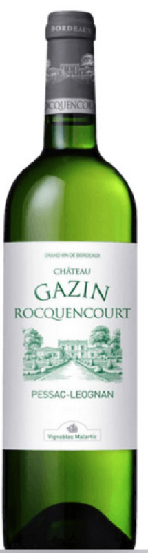 CHATEAU GAZIN ROQUENCOURT WHITE  PESSAC LEOGNAN 2018