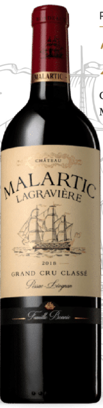 CHATEAU MALARTIC LAGRAVIERE GRAND CRU CLASSE 2018 RED  MAGNUM