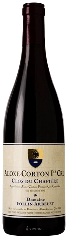 DOMAINE FOLLIN ARBELET ALOXE CORTON 1ER CRU &quot;CLOS DU CHAPITRE&quot; 2020