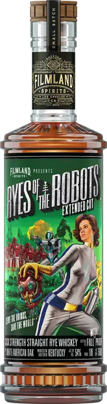 #5 FILMLAND SPIRITS  RYES OF THE ROBOTS EXTENDED CUT  CASK STRENGHT  STRAIGHT RYE KENTUCKY  WHISKEY AGED IN WHITE AMERICAN OAK 56.04%