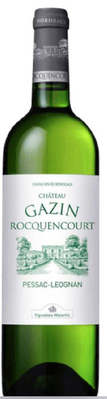 CHATEAU GAZIN ROQUENCOURT WHITE PESSAC LEOGNAN 2018 CHATEAU GAZIN ROQUENCOURT WHITE PESSAC LEOGNAN 2018