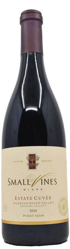SMALL VINES WINES ESTATE PINOT NOIR CUVEE RUSSIAN RIVER VALLEY 2018 SMALL VINES WINES ESTATE PINOT NOIR CUVEE RUSSIAN RIVER VALLEY 2018