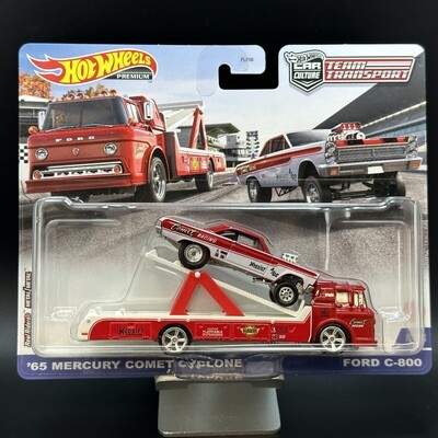 Hot Wheels Team Transport &#39;65 Mercury Comet &amp; Ford C-800