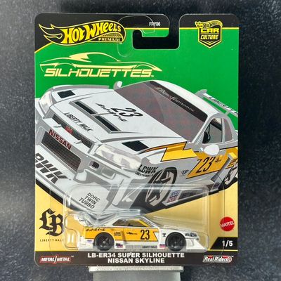 Hot Wheels PREMIUM/Car Culture Silhouettes Liberty Walk LB-ER34 Super Silhouette Nissan Skyline