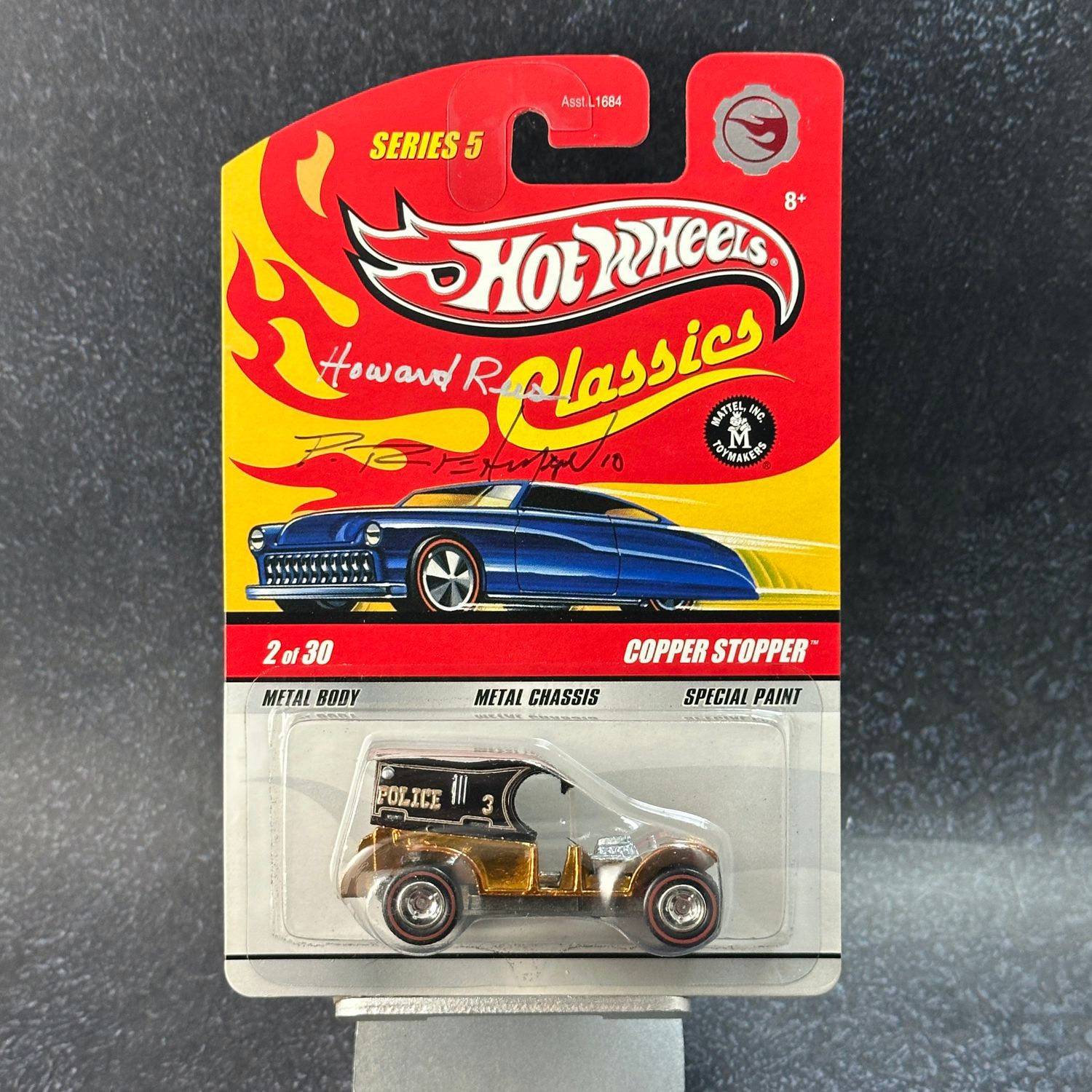 AUTOGRAPHED Hot Wheels CHASE Classics Copper Stopper/Paddy Wagon