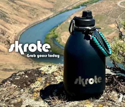 Genuine SKROTE Classic 64oz. Insulated Beer Growler / Water Bottle