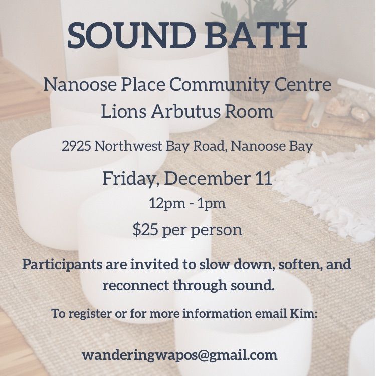 Sound Bath - Nanoose - December 11, 2026