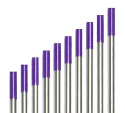 TUNGSTEN ELECTRODE TE3 3% MIXED OXIDE PURPLE 1.6MM - 10 Pack