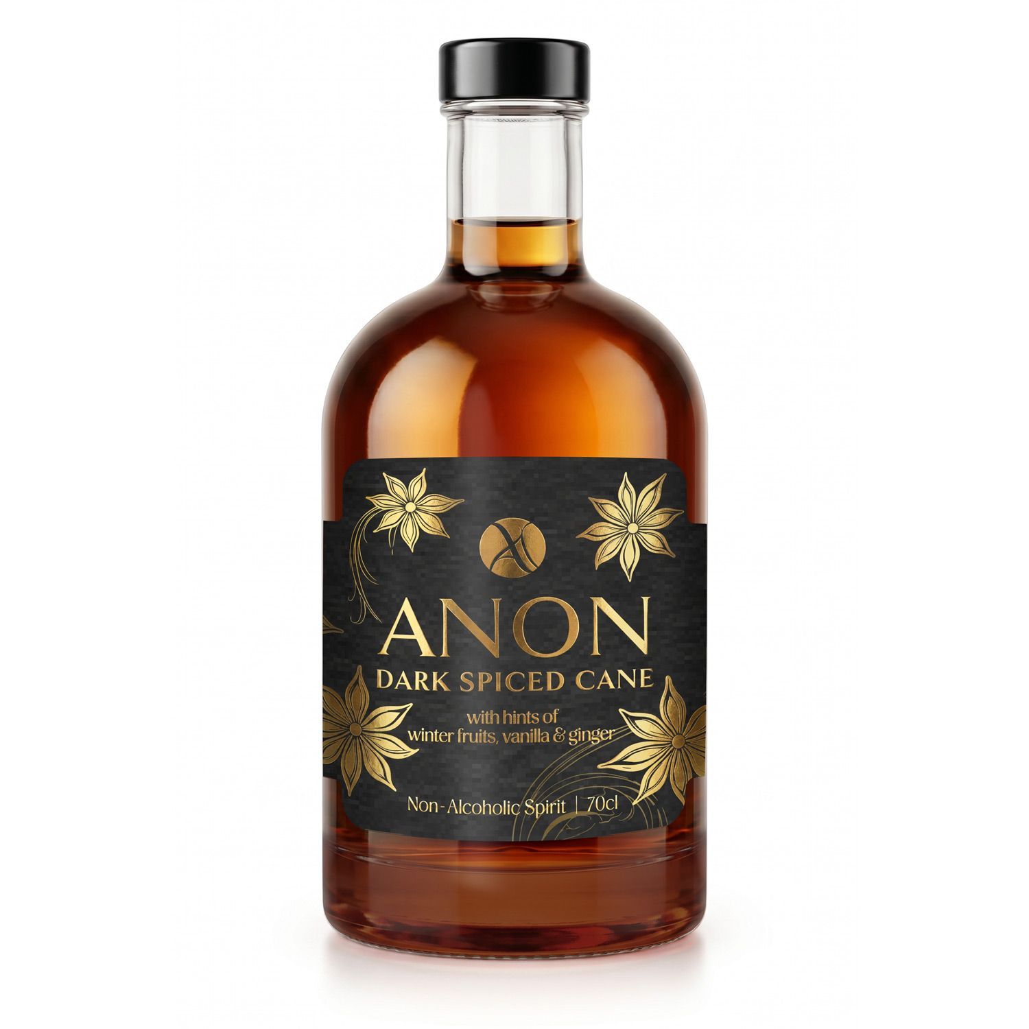 Dark Spiced Cane 70cl ANON Dark Spiced Cane 70cl Front