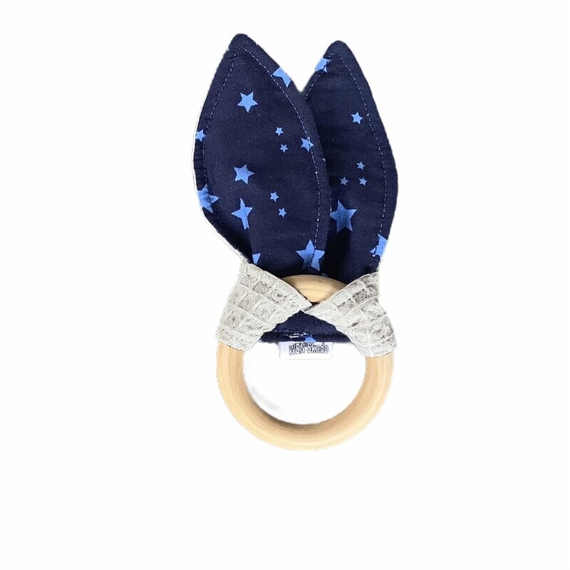 Knisper oren grijs wafel blauw ster