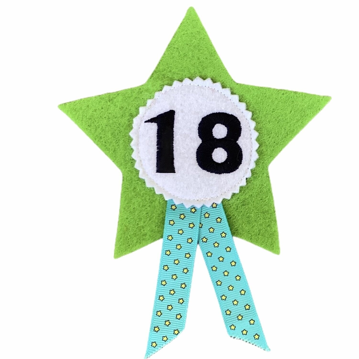 Badge ster groen 18