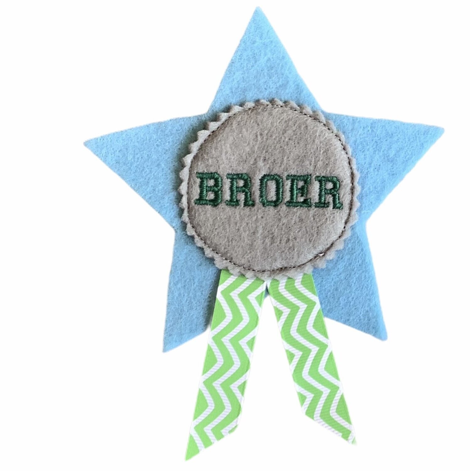 Badge ster oranje broer