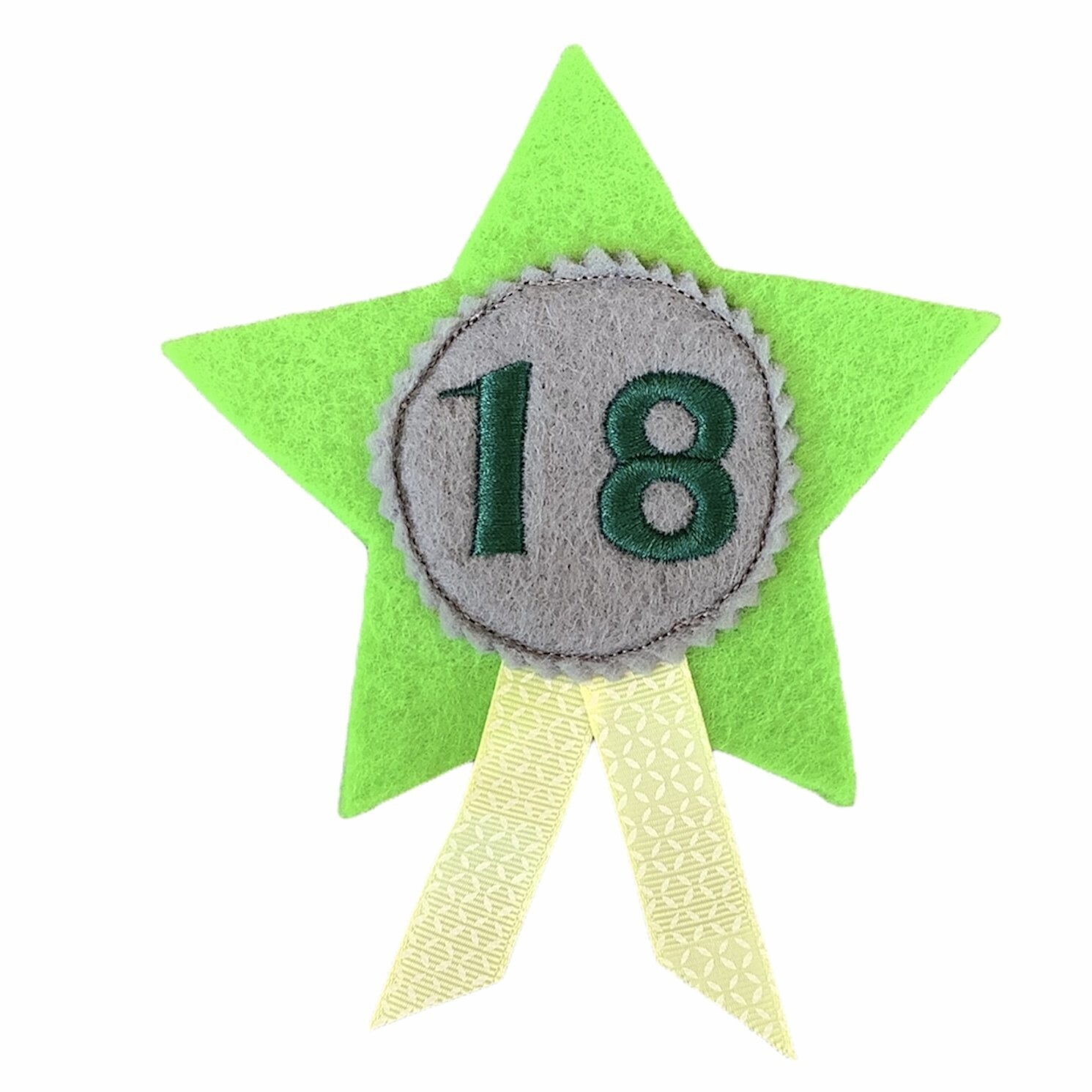 Badge ster groen 18