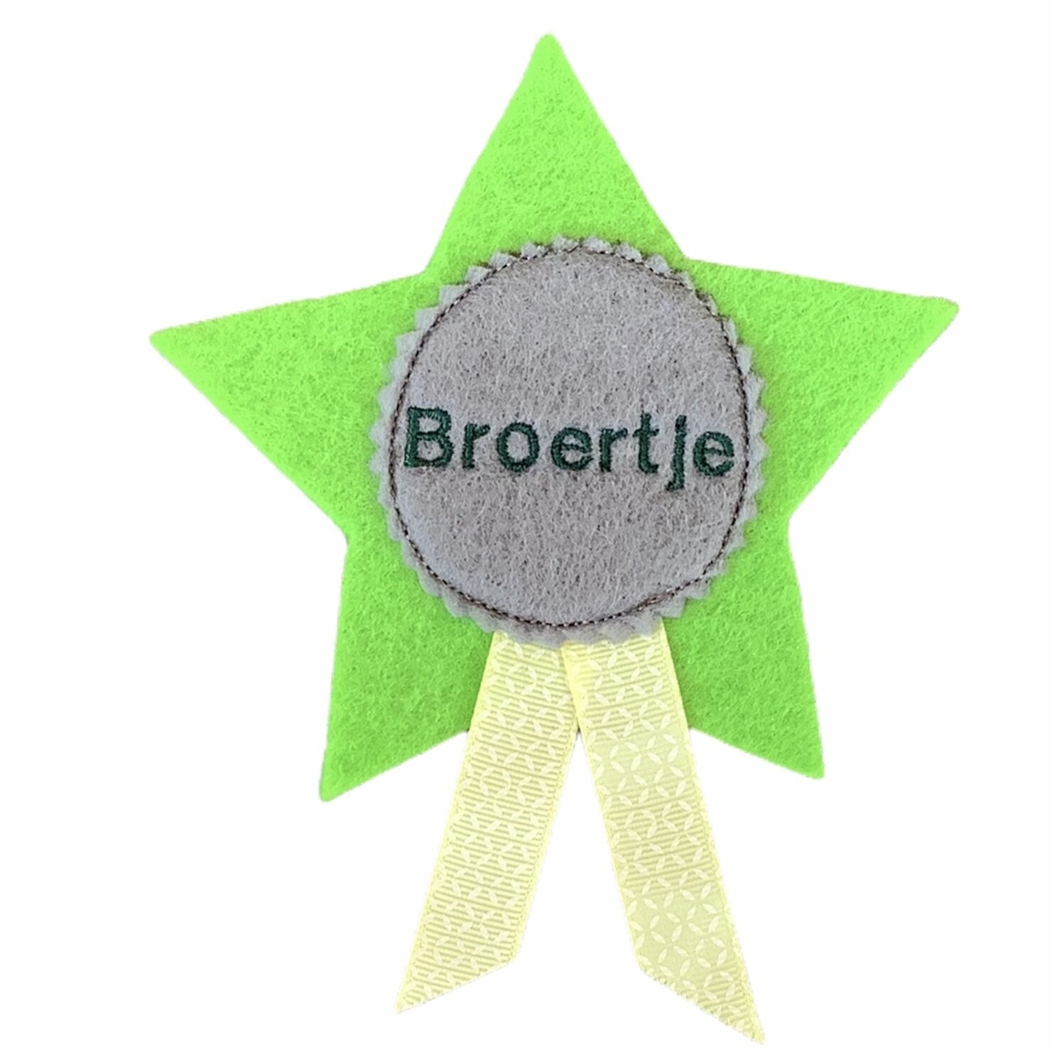 Badge ster groen broertje