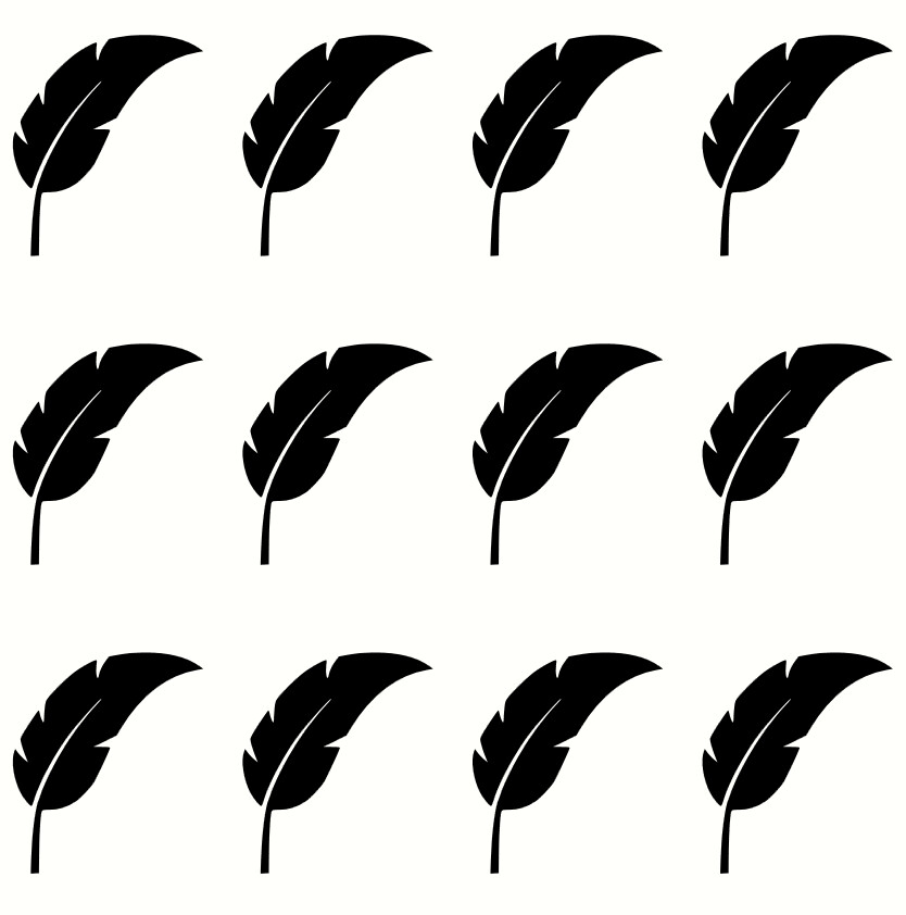 Muurstickers veer dik 24 stuks
