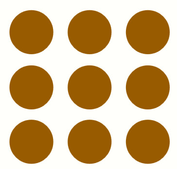Muurstickers Rond/cirkel 24 stuks