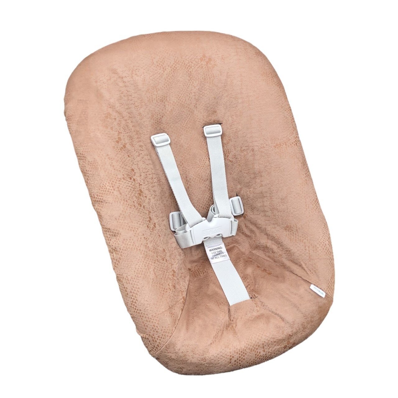 #52 Stokke newborn hoes, Camel bruin slangenprint. Ook voor Kidsmill up.